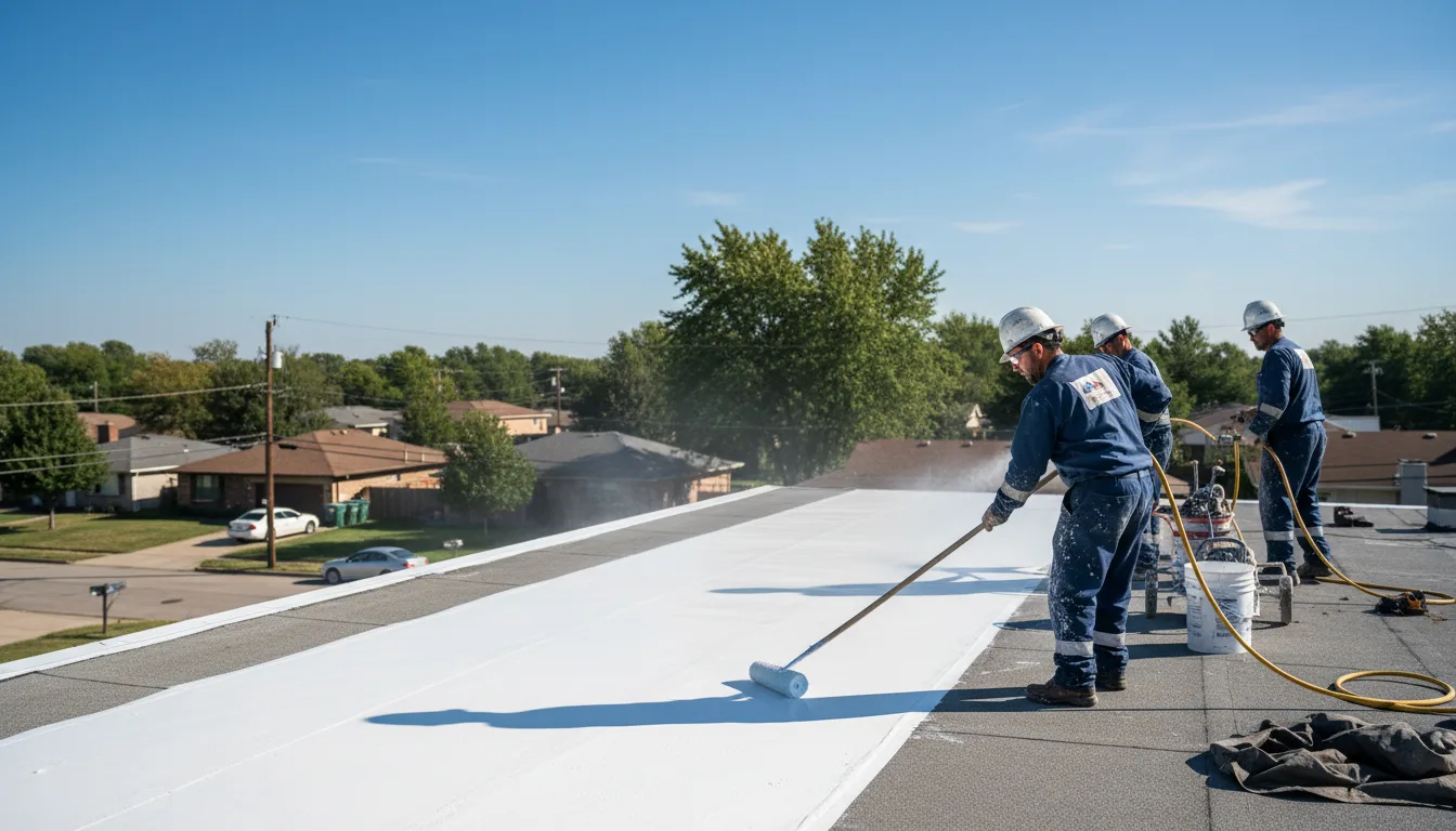 Commercial roof coating in Delano, PA near me